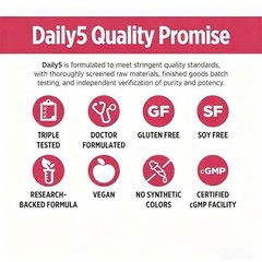 Doctors’ Preferred Daily5 90 Vegan Capsules Dietary Supplement