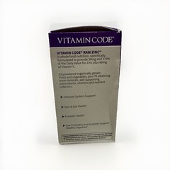 2 Pack Garden of Life Vitamin Code Raw Zinc Capsules 60 Count Each Exp 05/2026