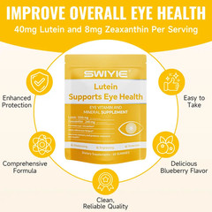 Swiyie Lutein Zeaxanthin Gummies, Berry | Astaxanthin, Vit C&E, Blue Light Block