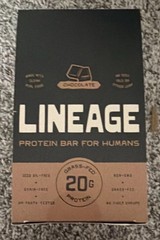 Lineage Chocolate Protein Bar 20g Protein Grass-Fed Whey & Collagen Gluten-Free