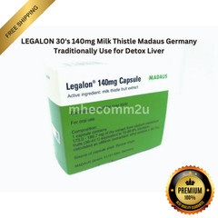 4 BOX LEGALON 30’s 140mg Milk Thistle Madaus Germany Traditionally Use for Liver