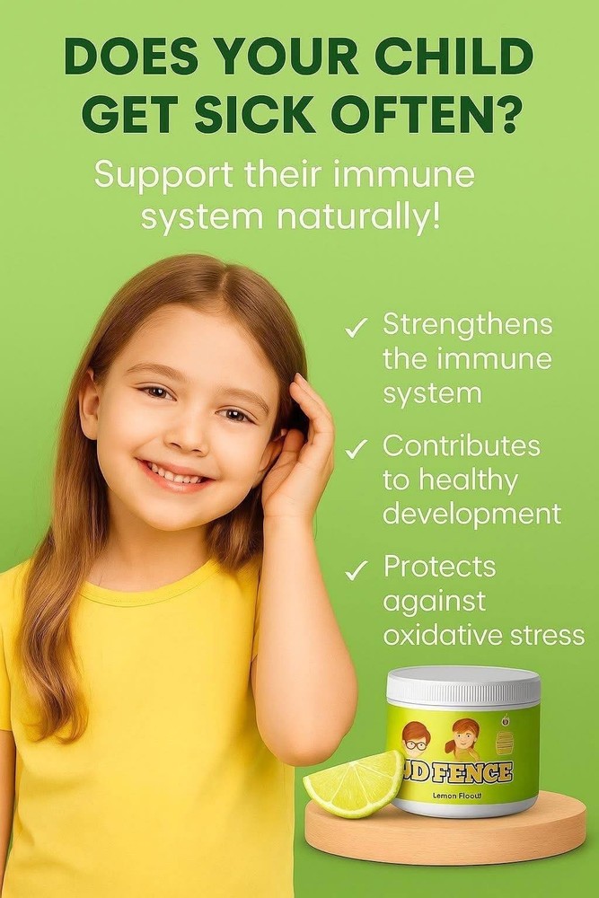 D-FENZ Lime Powder Supplement Vitamin C D Magnesium Zinc Children 4.76oz