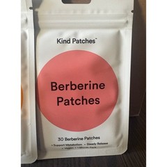Kind Patches MB Berberine Unpuff Vegan Patches, Neutral Flavor 30 Count Each