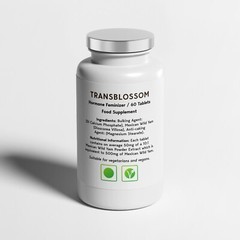 60 MTF Feminine Tablets By TransBlossom-Ideal for a vegan & vegetarian lifestyle
