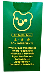 Gruns Adult Organic Superfood Greens Multivitamin Gummies 25 Count EXP 02/2027