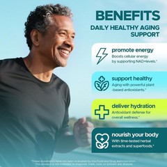 Liposomal NAD Supplement – Total 30000Mg NAD+ Blend Liquid Drops with Resveratro