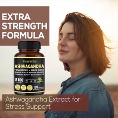 Ashwagandha 6000mg Fenugreek 550mg Maca Root 500mg Ginger Root 250mg Rhodiola