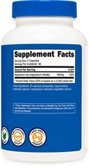 Nutricost Magnesium Citrate 120 Capsules, 420mg – Gluten Free, Non-GMO