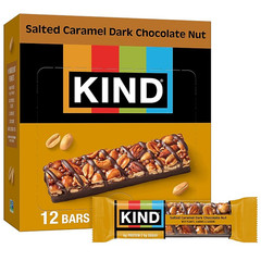 (48 Bars) KIND Salted Caramel Dark Chocolate Nut, 1.4oz bars – – Free Shipping