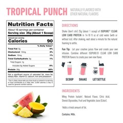 Isopure Clear Low Carb 100% Whey Protein Isolate Powder, Citrus Lemonade