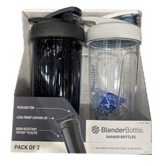 BlenderBottle Strada 2-Pack 28 fl oz Flip Lock Leakproof BPA-Free w/ Ball