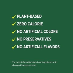 Whole Earth Stevia & Monk Fruit Liquid Sweetener, 1.62 Fl Oz (Pack of 12)