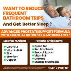 Prostate Support Supplement 33 Herb Complex Urinary Functions & Prostate Health