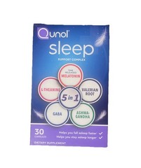 Qunol Sleep Support Complex 5:1 Time Release Melatonin 30ct exp 03/26