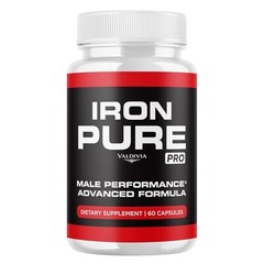 Iron Pure Iron Supplement Capsules Energy Blood Health Support 1 Pack 60Ct