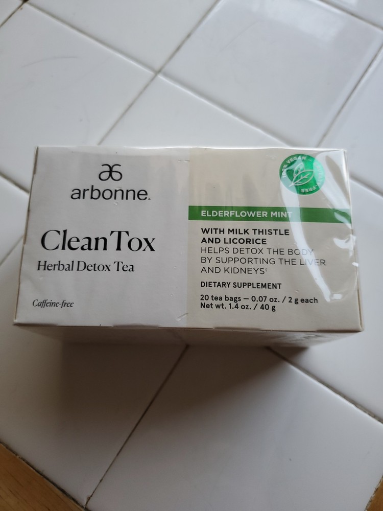 Arbonne CleanTox Herbal Tea (20 Bags) – New – Free Shipping – Exp. 2/18/2028