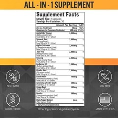 Ceylon Cinnamon Capsules 3000mg Turmeric 3000mg Apple Cider Vinegar 3000 mg Gins