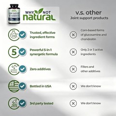 Why Not Natural Glucosamine Chondroitin MSM–Joint Support for Mobility & Comfort