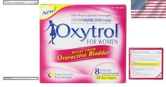 Brand New Overactive Bladder Transdermal Patch 8 Count