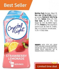 Liquid Strawberry Lemonade Drink Mix – 24 Servings, 1.62 fl oz for On-the-Go