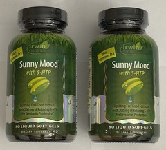 2 Pack, Sunny Mood with 5 HTP, 80 Count Per Bottle, Exp. 03/2027