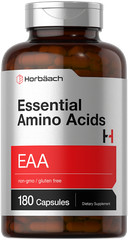 Essential Amino Acids | EAA Supplement | 180 Capsules | Non-GMO | by Horbaach