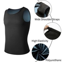 Women Men Sweat Shaper Slimming Polymer Sauna Vest Tank Top Shapewear Weightloss