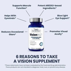 3 Pack 1MD Nutrition Vision MD Eye Vitamin CARMIS Formula – 30 Softgels | US.