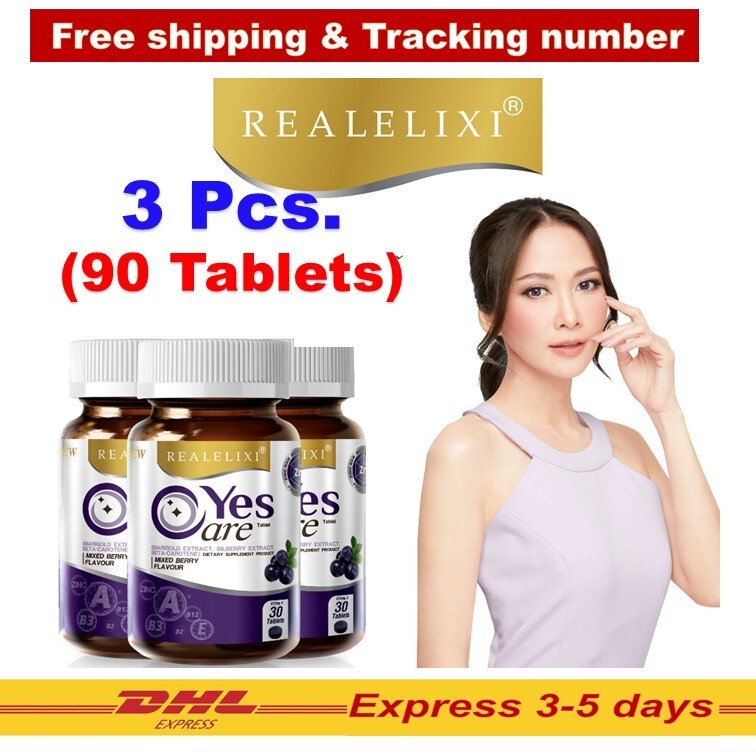 3x Real Elixir Yes Care Eye Care Nourish Dietary Supplement Mariglod Lutein 30’s