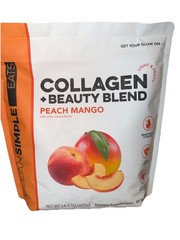 Clean Simple Eats Collagen + Beauty Blend, Peach Mango, 30 Servings Joint Health