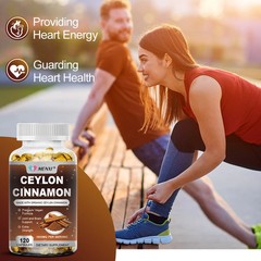 Organic 1800mg Ceylon Cinnamon 240 Capsules Highest Potency Blood Sugar Support