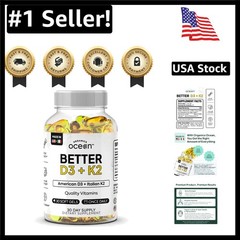 Max Bioavailable D3 K2 Supplement – 30-Day Supply for Heart & Mood Balance