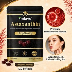 Astaxanthin 12mg – Antioxidant, Supports Eye, Joint, Skin Health, Immune Support