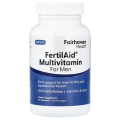 Fairhaven Health FertilAid Multivitamin for Men, Male Fertility, Exp. 01/2029
