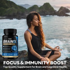 Brainol Advanced Formula Memory & Focus Support Vitamin Supplement 60 Capsules