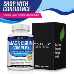 Complex Supplement 8 Elemental 1000mg-Magnesium Glycinate, Citrate, Malate USA S