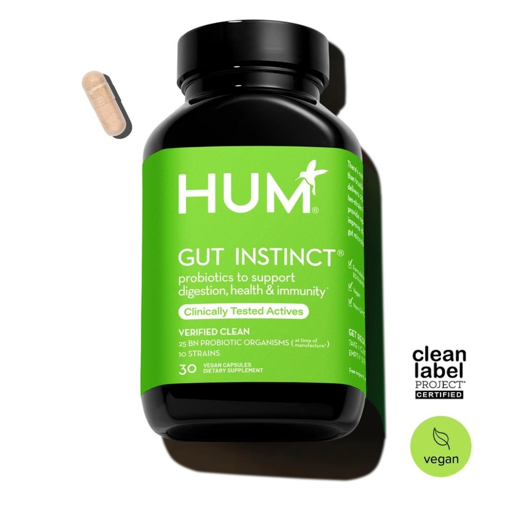 HUM The Pro Gut Bundle Digestive Health Supplement Kit Total Daily 180 Capsules