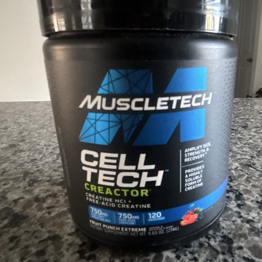 MuscleTech Cell-Tech Creactor Creatine Powder Tart Punch Extreme 270g
