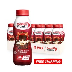 Premier Protein Indulgence Shake, Chocolate Covered Strawberry, 11 fl oz, 12 Ct
