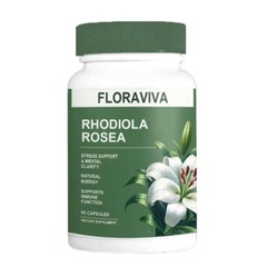1-Pack Rhodiola Rosea Capsules – Floraviva for Energy, Focus, Mood