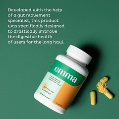 1 Pack Emma Relief Supplement for Gut Health Issues & Gut Bloating 60 capsules