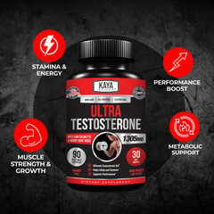 Natural Testosterone Booster 90ct Increase Energy Improve Muscle Strength Growth