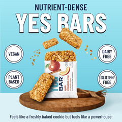 YES Nut Bars – Apple Cinnamon – Soft Chewy Healthy Snack Bars Made with Organic