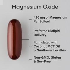 Magnesium Oxide 420mg (90 softgels)