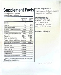 5 Boxes – Turmeric Kangen Ukon Turmeric ENAGIC 100 Vegan Softgels Exp 09/2028