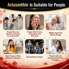 Natural Astaxanthin 12mg Vegan 120 Softgels – Antioxidant Eye Joint Skin Health