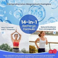 VEV 14|in|1 Magnesium Complex Gummies –L|Theanine,Cortisol Supplements for Wome.