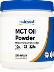 Nutricost Premium MCT Oil Powder .5LBS – Zero Net Carbs, Best for Keto, Ketosis