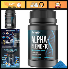 Testosterone Booster & HGH Supplements for Men, Muscle Builder, Fat Burner, 300g