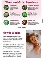 Harmony Glow LIBIDO BOOST Passion & Aphrodisiac Support for Adult Women 60 Caps